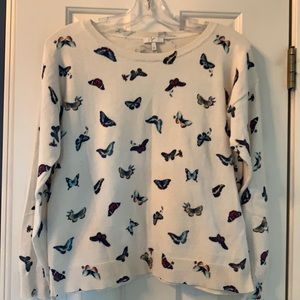 Joie size medium butterfly pattern sweater!